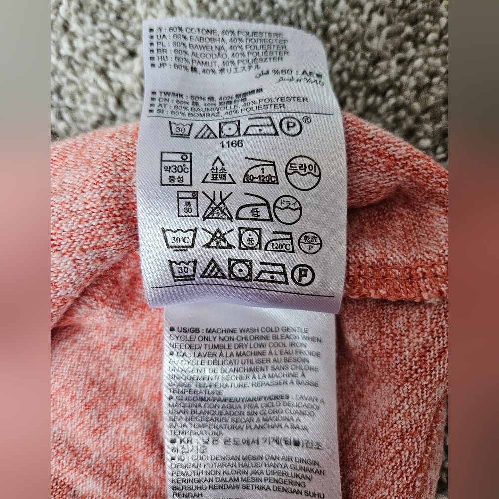 $5 In A Bundle! Gap Small 6/7 Knit Dress Coral/Orange And White - Picture 14 of 16